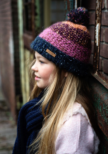 detail Barts Azalea Beanie dark heather