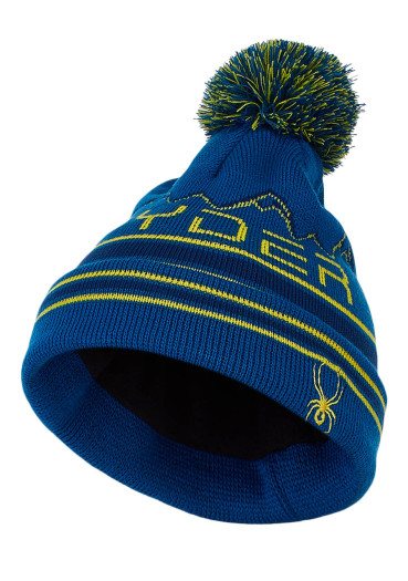 detail Children's cap Spyder Boys Mini Icebox Blue/yellow