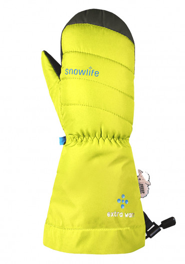 detail Children's gloves Snowlife Spice Kids Mitt Neonyellow 95