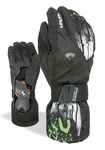 detail Children's gloves Level Fly JR Green