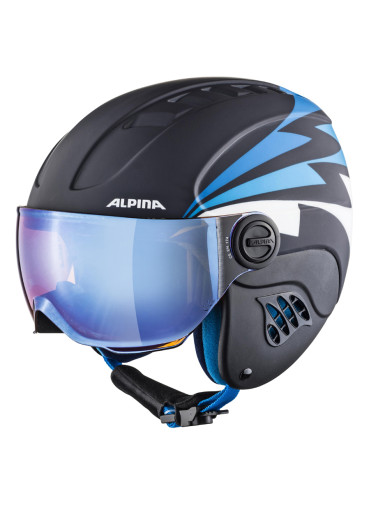 detail Children ski helmet Alpina Carat LE Visor HM Blue
