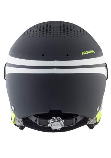 detail Kids’ Ski Helmet Alpina Zupo Visor Charcoal-Neon Matt