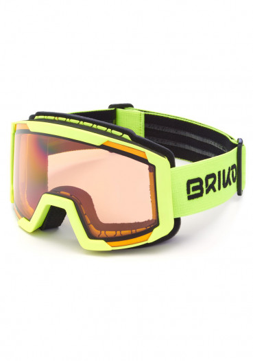 detail Kids ski goggles Briko LAVA FIS P1 - YELLOW FLUO-P1