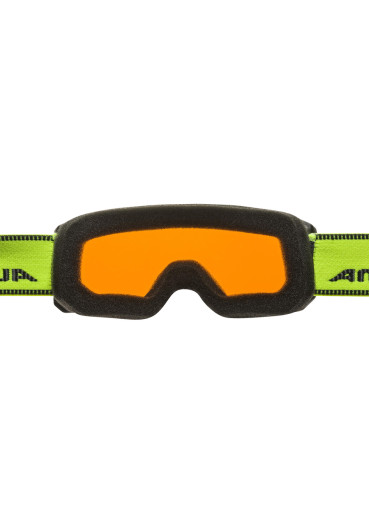 detail Children's ski goggles Alpina Scarabeo JR DH, A7258.32 BLACK NEON