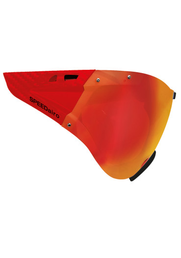 detail Casco Visier Speedmask Carbonic Red Multilayer