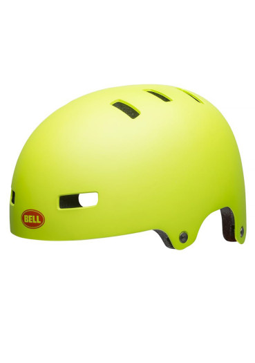 detail Bell Span kids' cycling helmet Mat Bright Green