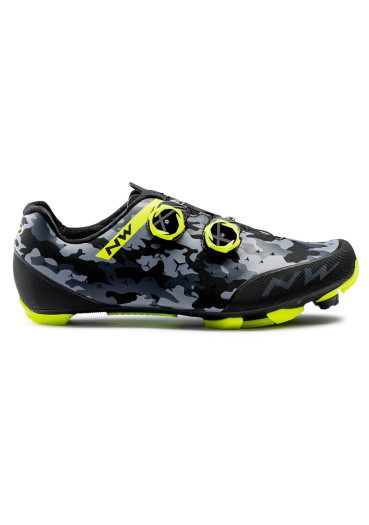 detail Northwave Rebel 2 Camo Blk/Yel.Fluo