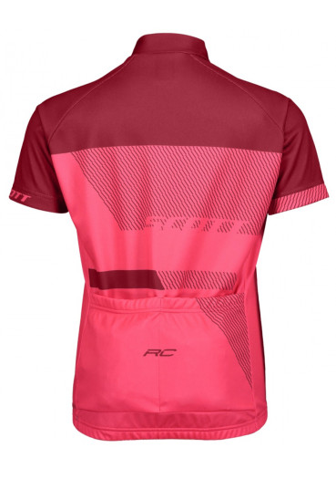 detail Youth cycling jersey Scott Shirt Jr RC Team S/SL Azur Pink / Tibetan Red