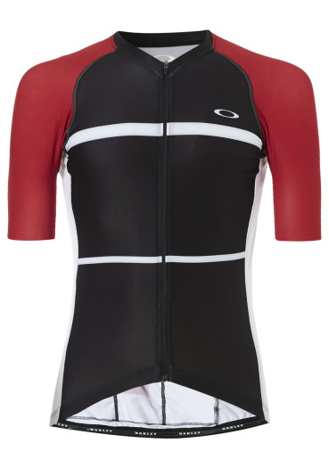 detail Men's bike jersey Oakley Colorblock Road Red Line