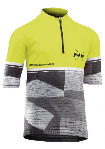 detail Children's cycling jersey Northwave Origin Junior Short Sleeves