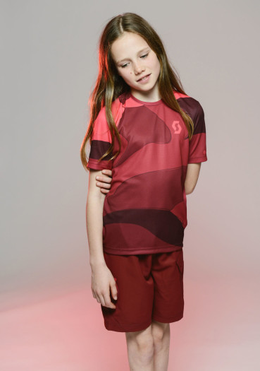 detail Children's cycling shorts Scott SCO Shorts Jr Trail 10 ls/fit w/pad tibrd/az