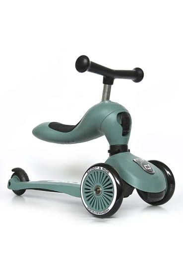 detail Children's Scooter / Ride-On Scootandride Highwaykick 1 – Forest Green