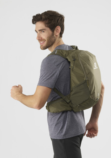 detail Salomon Trailblazer 20 Martini Olive/Olive Night/Ebony Backpack