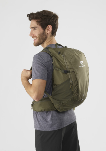 detail Backpack Salomon TRAILBLAZER 30 Martini Ol/Olive Nigh/Ebo