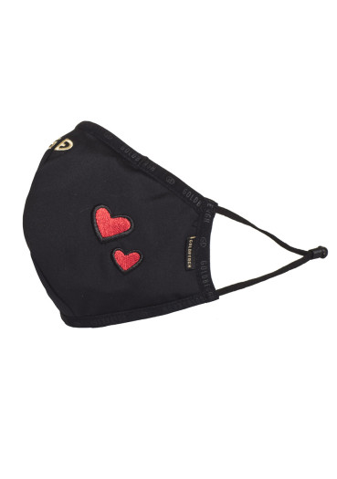 detail Mask Goldbergh Loes Mask Black with Heart