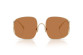 preview Miu Miu MU A57S ZVN90Q57 Sunglasses Pale Gold/Brown