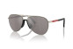 preview Sunglasses Prada PS 53ZS 18X80I59 Matte Champagne/Purple Brown Mirror Silver