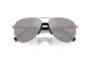 preview Sunglasses Prada PS 53ZS 18X80I59 Matte Champagne/Purple Brown Mirror Silver