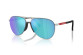 preview Sunglasses Prada PS 53ZS 1BC08R59 Silver/Light Green Mirror Blue