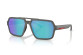 preview Sunglasses Prada PS A06S 16X08R59 Silver Grey/Light Green Mirror Blue