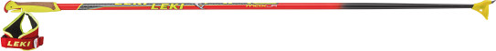 detail Children's cross-country ski poles LEKI HRC JUNIOR FLUORESCENT RED-NEONYELLOW-DARKANTHRACITE