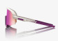 preview 100% Slendale Sunglasses – Matte Chalk / Purple Multilayer Mirror Lens