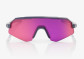 preview Children's sunglasses 100% Slendale YOUTH Satin Storm Metallic - Purple Mirror Lens
