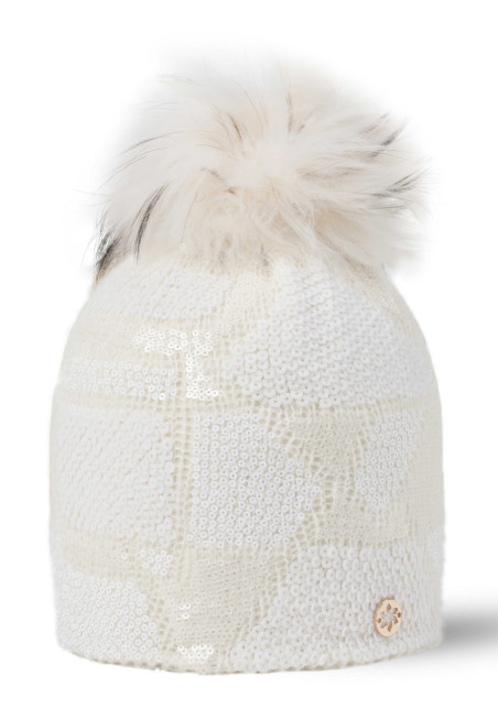 detail Women's hat GRANADILLA FLOCK CHIC WHITE