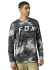 detail Men's T-shirt Fox Bnkr Ls Tech Tee Black Camor
