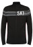 detail Pánský svetr Newland N3 3823/0108 Man Full Zip Black/White