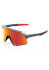 detail Sunglasses 100% S3 Matte Gunmetal, HiPER Red Multilayer Mirror Lens
