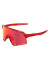 detail Sunglasses 100% S3 - Gloss Translucent Red / HiPER Red Mirror Lens