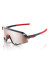 detail 100% SLENDALE Sunglasses – Gloss Carbon Fiber / HiPER Crimson-Silver Lens