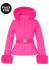detail Women's Jacket Goldbergh Giselle Faux Border Ski Jacket Passion Pink