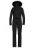 detail Women's overalls Goldbergh Parry LONG Faux Border Ski Suit Black
