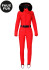 detail Women's Goldbergh Glisser Faux Border Ski Suit Flame
