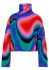 detail Women's Sweater Goldbergh Marbre Long Sleeve Knit Sweater Absinthe Rainbow