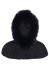 detail Goldbergh Naomi Hooded Scarf Faux Border Black