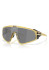 detail Oakley 9404-1435 Latch Panel PM Gold Glass w/ Prizm Black Sunglasses