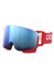 detail Ski goggles, POC Nexal Prismane Red/Partly Sunny Blue