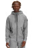 detail Men's Zipped Hoodie On Running – Grey