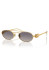 detail Miu Miu 0MU 54ZS 5AK30C53 Sunglasses Gold–Grad Blue Mirror Silver Int