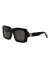 detail Celine Triomphe Square Sunglasses Black CL40304U5601A