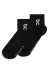 detail On Running Logo Sock Mid 3P – Black