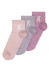 detail On Running Logo Sock Mid 3P – Mauve/Lavendula