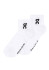 detail On Running Logo Sock Mid 3P – White