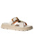 detail Women's slippers Nis GEMMA/1 Ciabattone Pelle/Fibbia Off-White/Oro