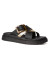 detail Women’s shoes Nis Gemma/2 Ciabattone Pelle/Fibbia Nero/Oro