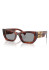 detail Miu Miu MU 09WS 21C40O53 Sunglasses – Shade Havana Mogano / Grey