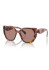 detail Prada PR 19ZS 18N10D55 Sunglasses – Tortoiseshell Cognac Begonia / Light Brown
